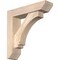 Ekena Millwork Imperial Slat Smooth Bracket w/ Offset Brace, Douglas Fir, 5 1/2"W x 22"D x 22"H BKT0604X22X22IMP06SDF - alternate 1
